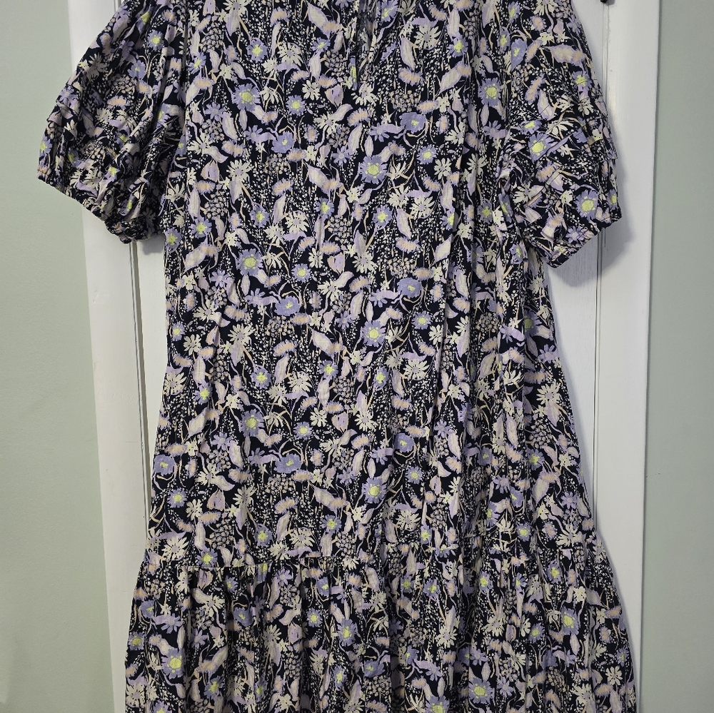 Plus size floral print dress